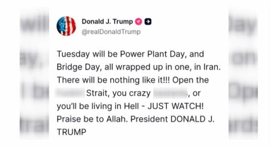 Trump Threatens Iran Over Hormuz Strait